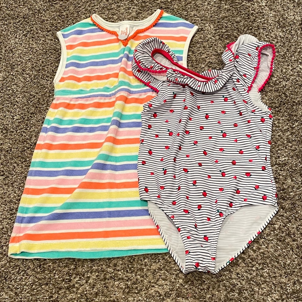 Bundle of Girl’s Swimsuit & Cover-Up